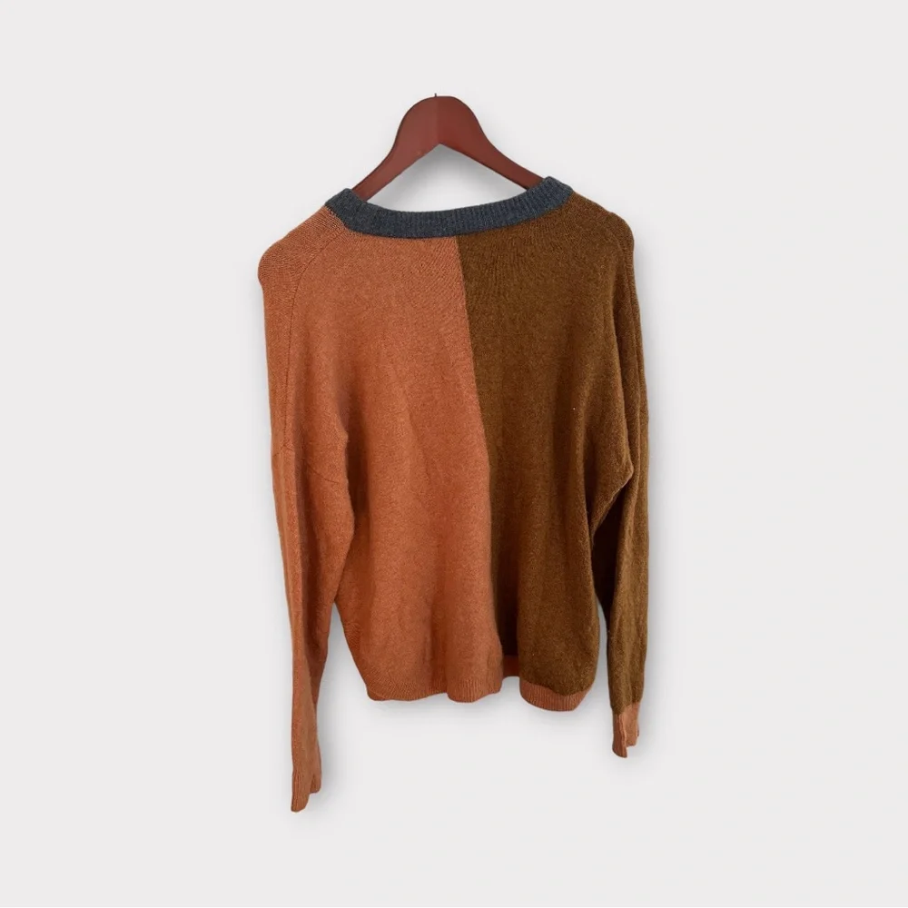 Madewell women’s crewneck color block sweater size medium - Picture 3 of 3